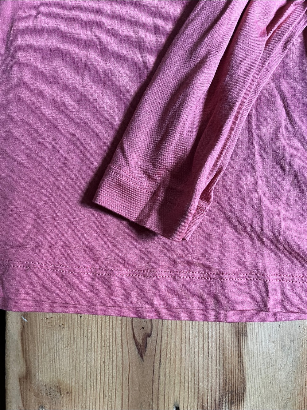 WINTER SILKS XS Apricot 100% Midweight Silk Turtleneck Blouse Knit - Picture 4 of 6